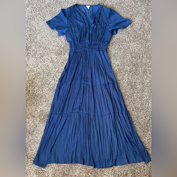 Joie Dresses & Skirts - Joie Deep Blue Pleated Maxi Dress